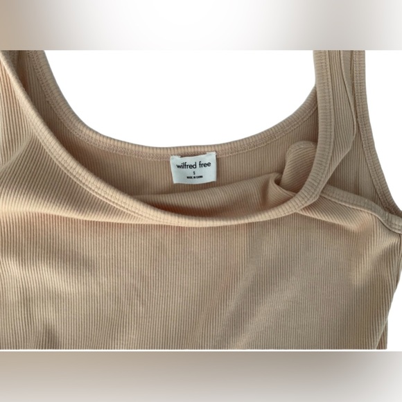 Wilfred Free GO-TO Tank Dress flax beige Size S NWT - Picture 6 of 9